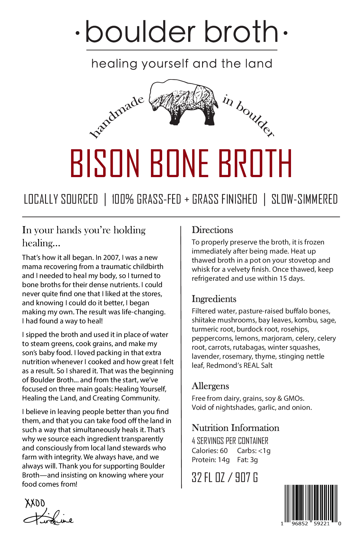 Bison Bone Broth