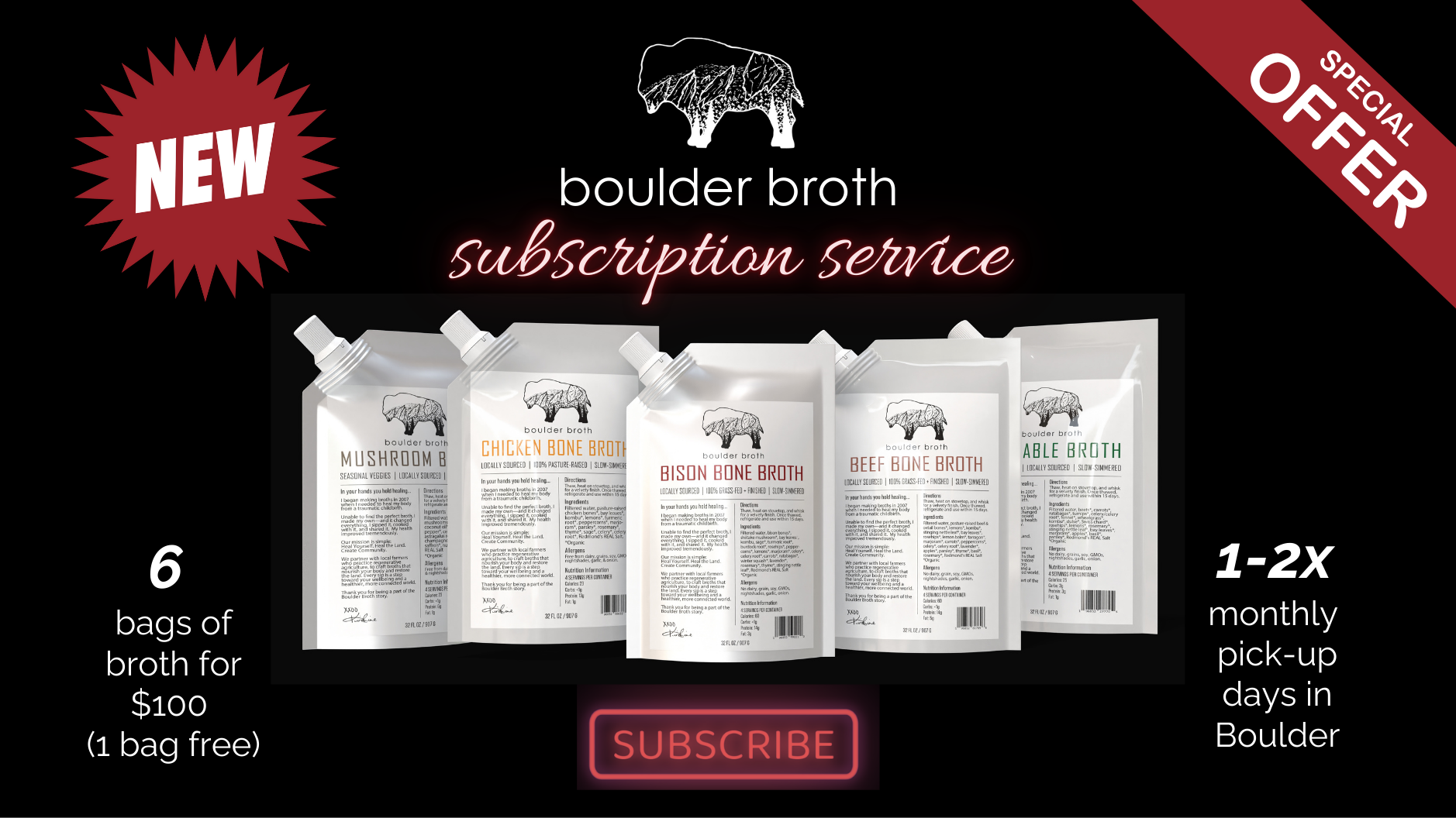 Subscribe & Save Now with Boulder Broth